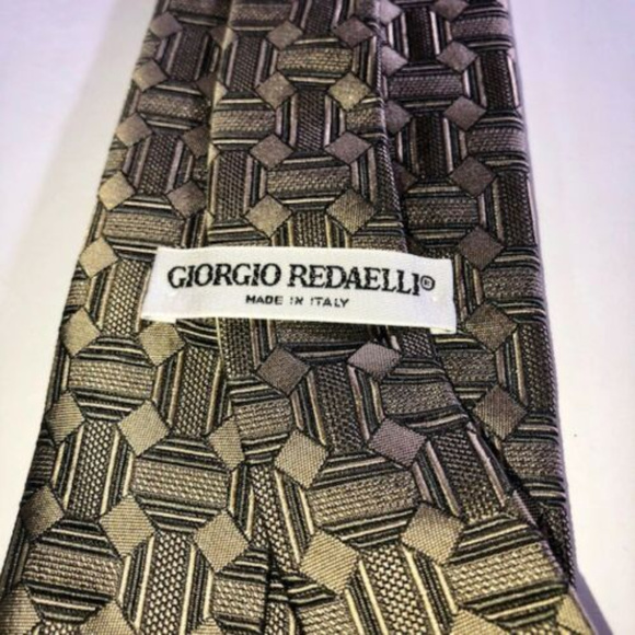 Men's Giorgio Redaelli Tie 100% Silk Tie - Picture 2 of 2